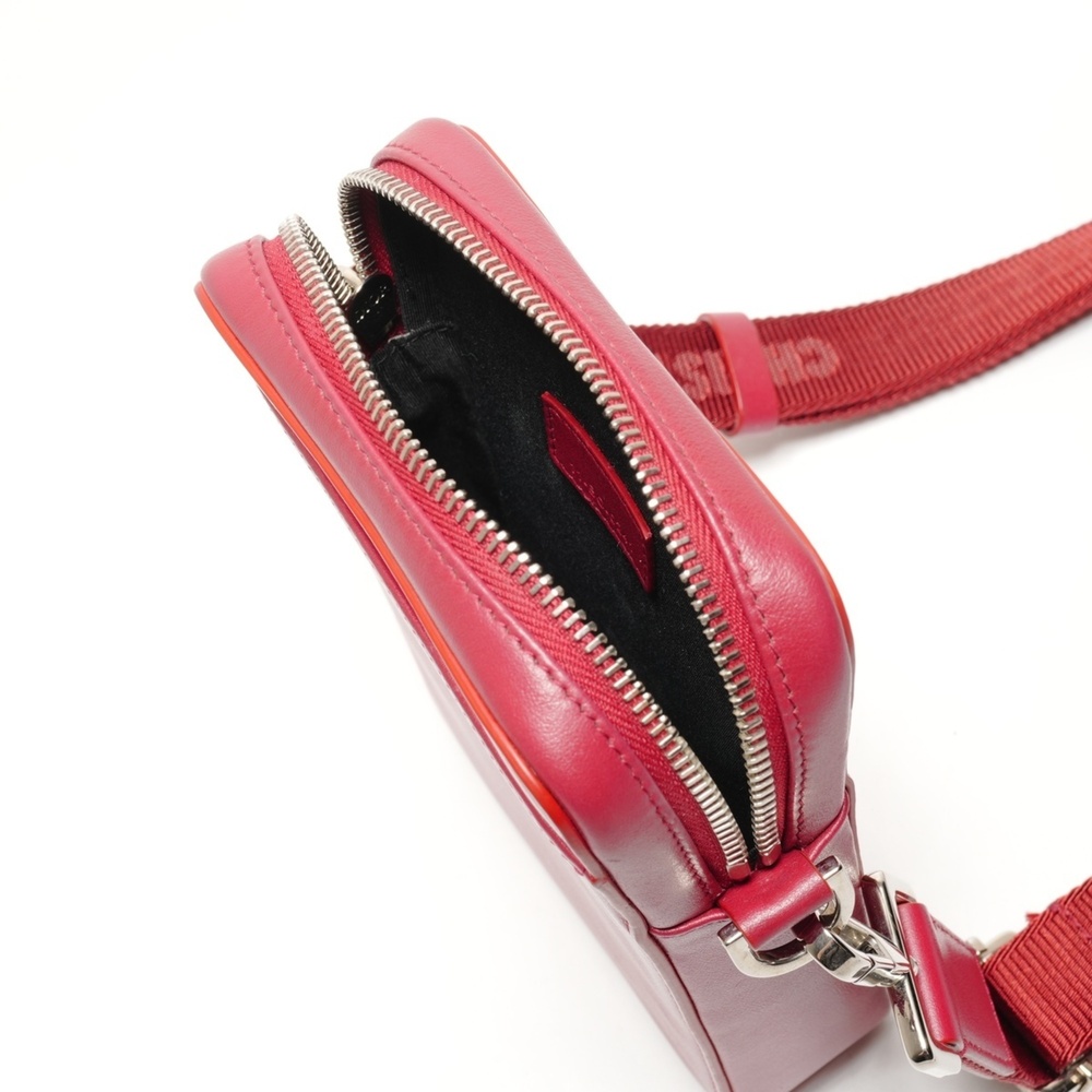 CHRISTIAN DIOR Red Leather Trotter Shoulder Bag - Picture 11 of 13